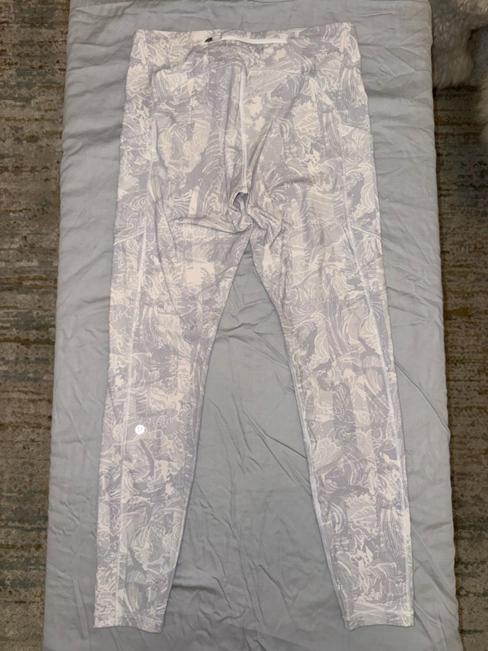 lululemon athletica Light Gray Printed Leggings